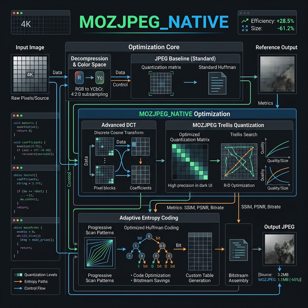 Image Compressor — technical schematic