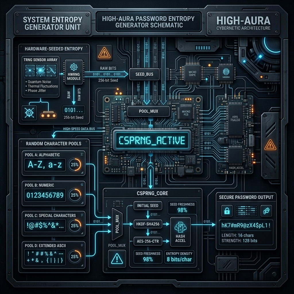Random Number Generator — technical schematic
